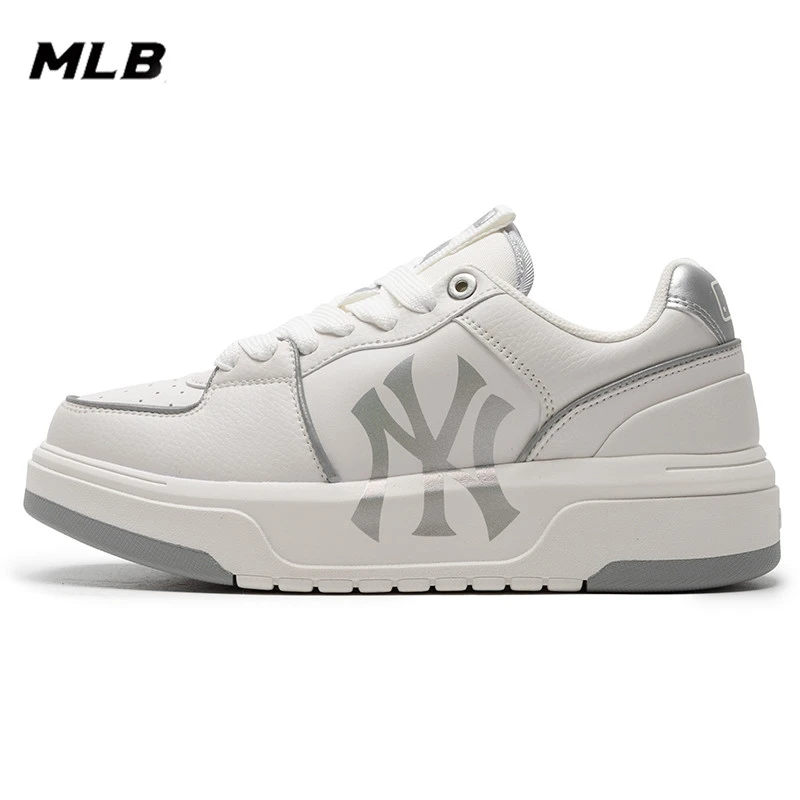 MLB男女鞋情侣板鞋新款时尚学长鞋运动鞋厚底增高休闲鞋3ASXCLB3N