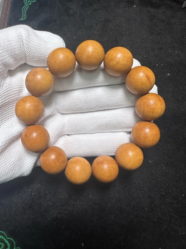 天然老山檀1.8文玩手串  A1312