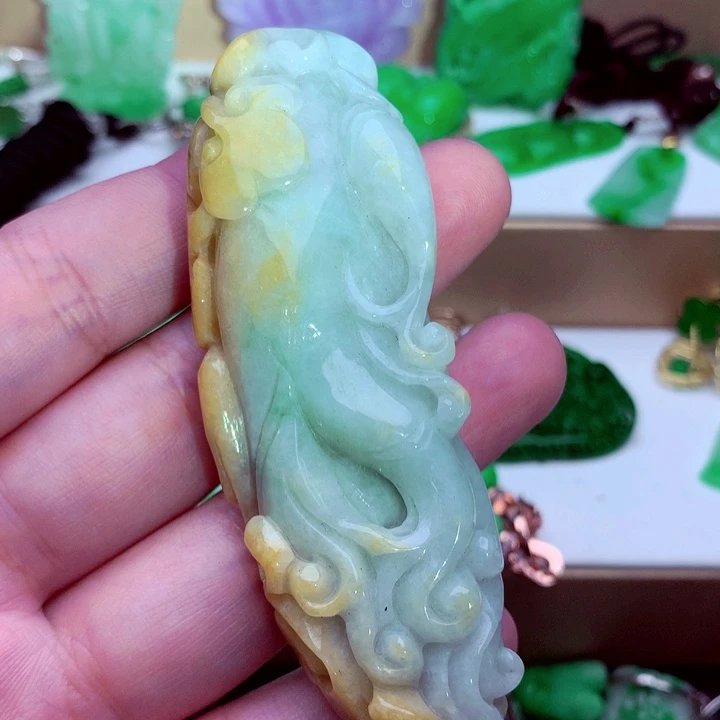 翡翠未镶嵌吊坠(不含链)