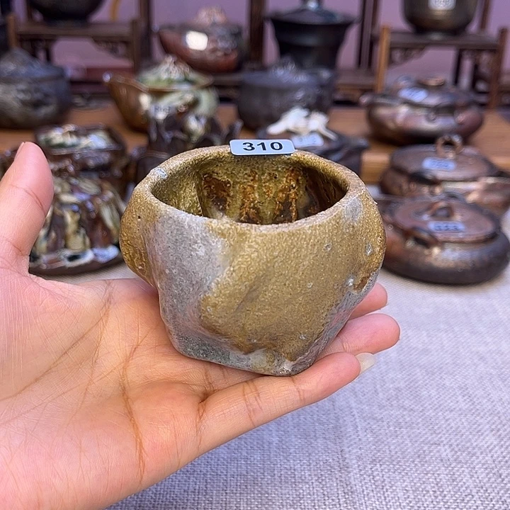 裸柴烧陶瓷手工茶器