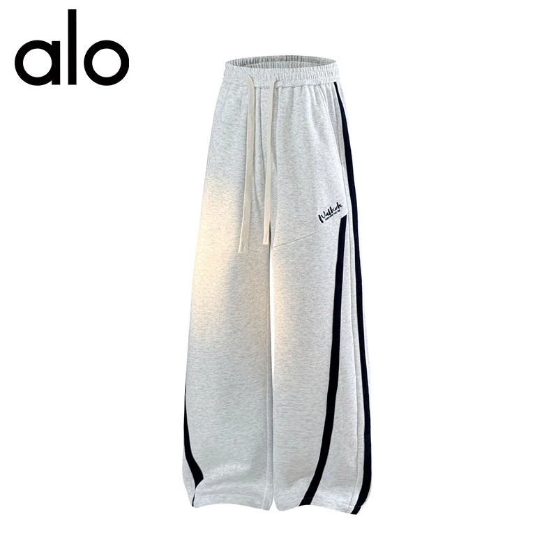 【奥特莱斯】秋季长裤针织休闲裤潮流时尚长裤条纹运动宽松舒适裤子