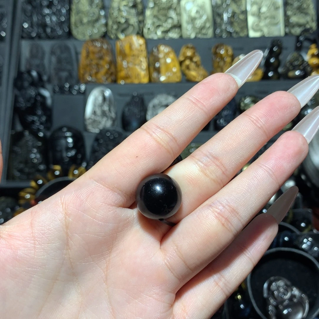未镶嵌黑曜岩手串爱**狸