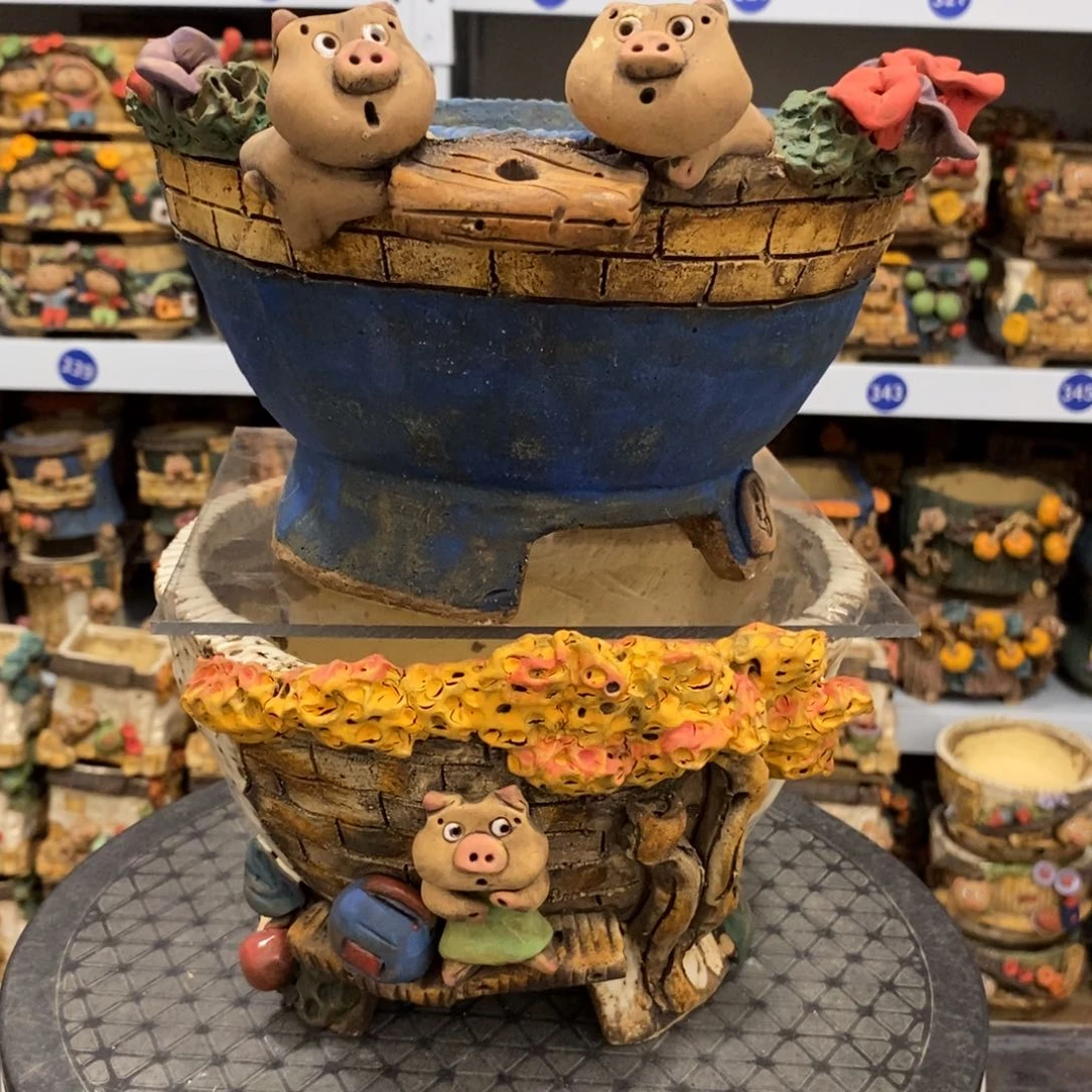 红陶爱**瑕疵花盆不退换