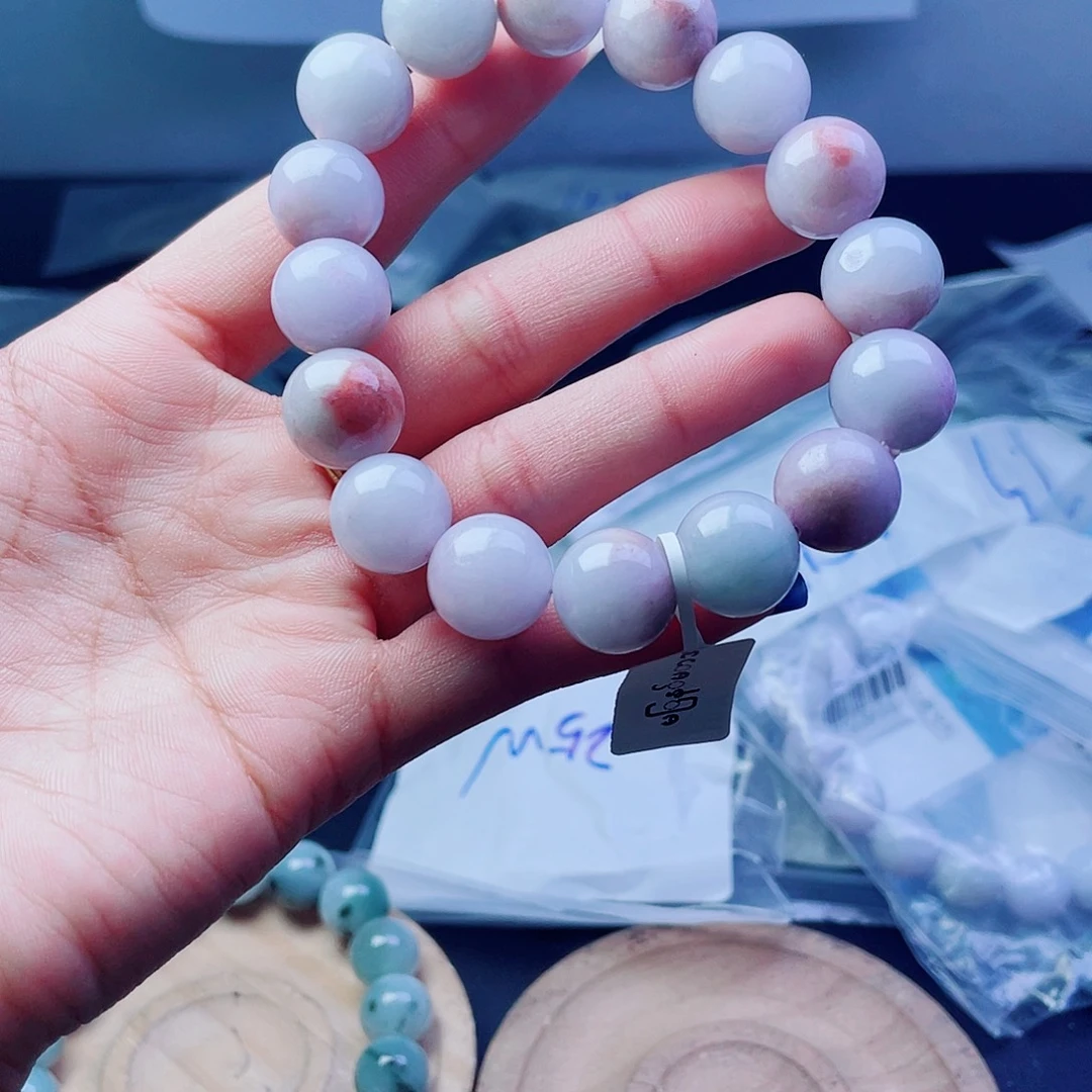 未镶嵌定制翡翠珠串