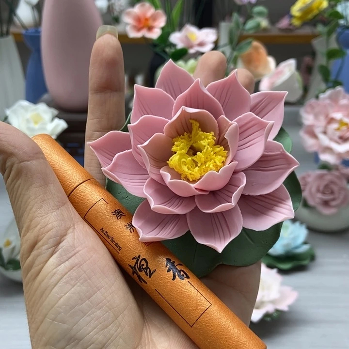 陶瓷手工制作陶瓷花