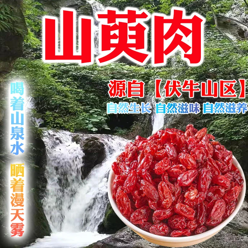 【上乘品质】山萸肉栾川老君山正宗山林野长枣皮泡水泡酒煮粥养生茶