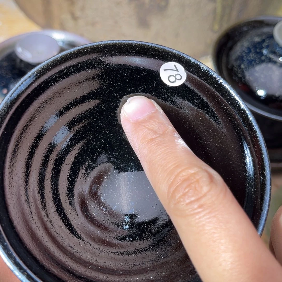 茶盏义兴龙窑坚持真柴烧微瑕