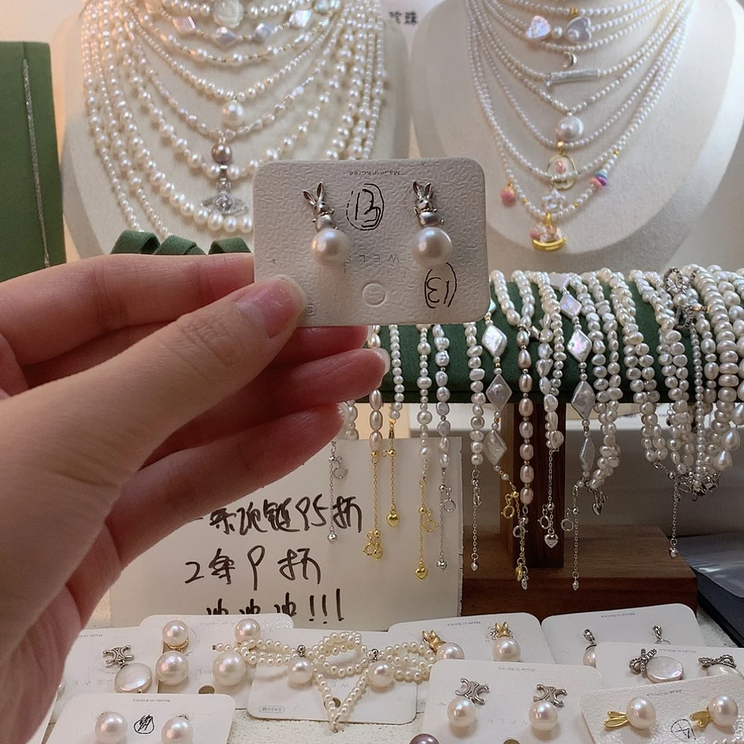 手绳淡水珍珠银S925镶嵌