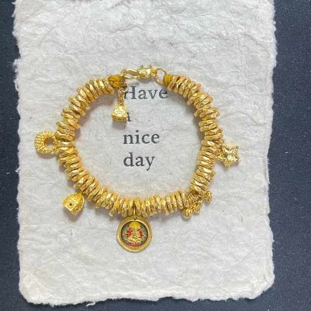 金城皇足金手链20.19克