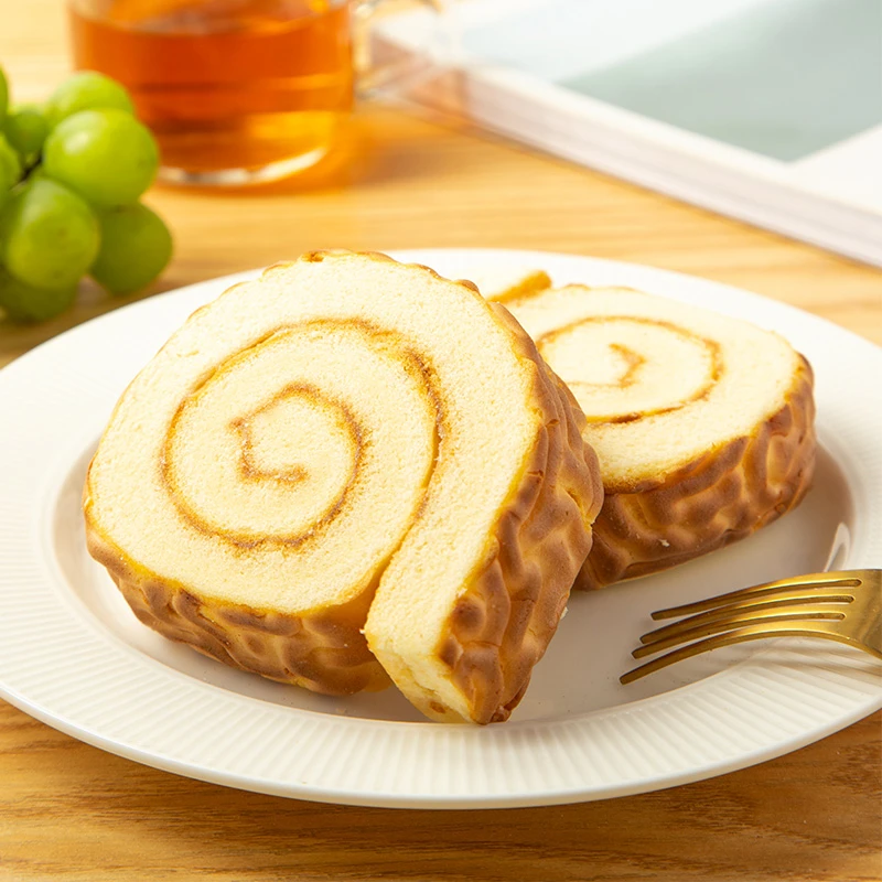 阿威虎皮牛乳卷虎皮蛋糕瑞士卷夹心面包菠萝果酱营养早餐休闲零食