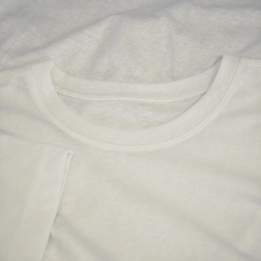 【竹外知时】基础款白色短袖T恤