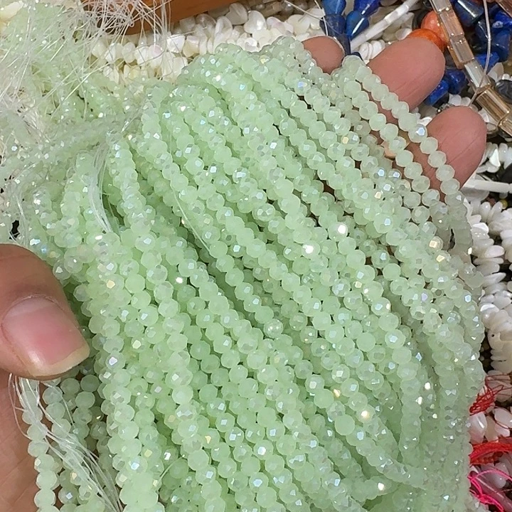 玛瑙/玉髓合金珠宝半成品4mm10条配件