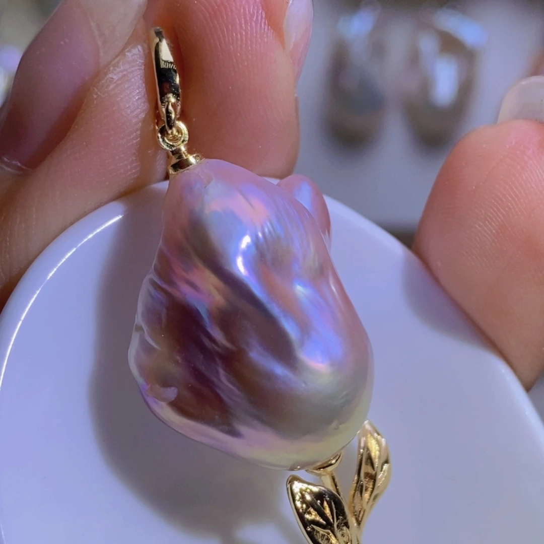 珍珠银S925镶嵌淡水珍珠