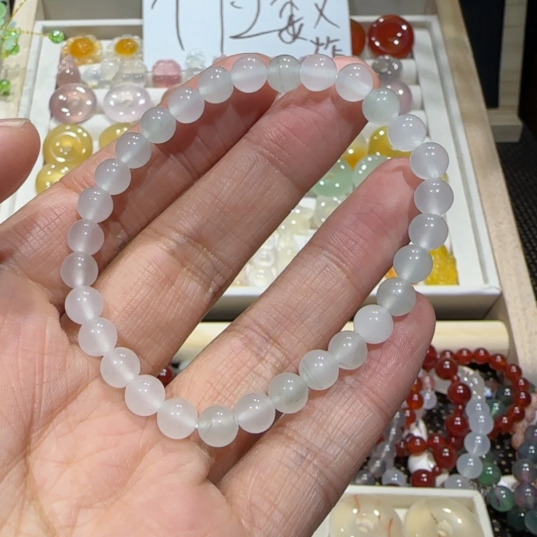 玛瑙/玉髓未镶嵌手镯天山翠手串福利