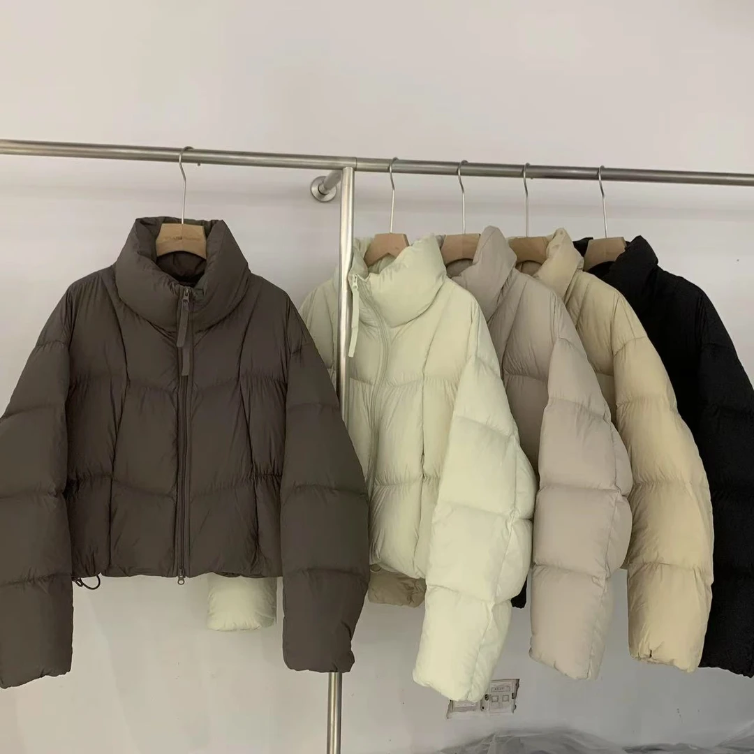 短款阔版冬季泡芙韩版百搭羽绒服外套女