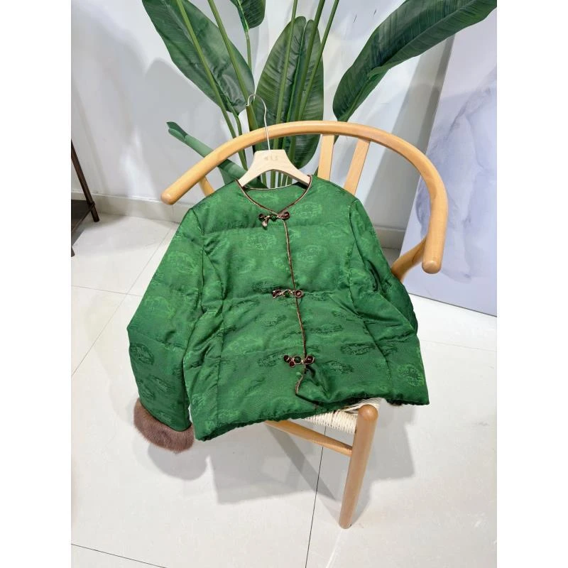 （鹅绒服）高货DY3250樱美嘉新中式冬季新款女装外套羽绒服