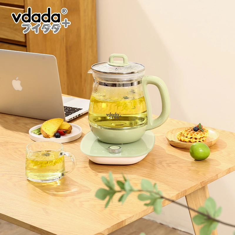 vdada味达1.7L  养生烧水壶牛油果绿