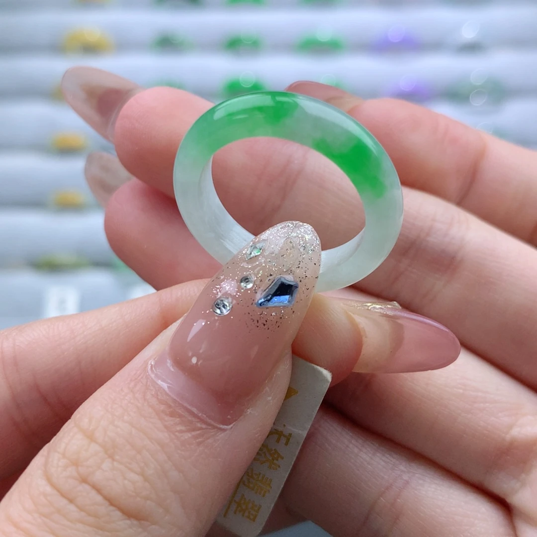 翡翠未镶嵌戒指15/16号