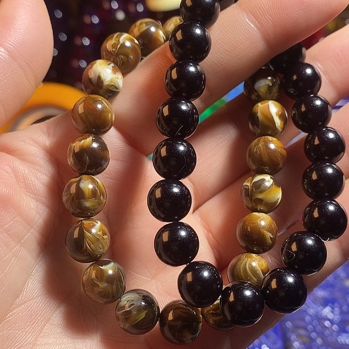 根珀，翳珀手串，卡10