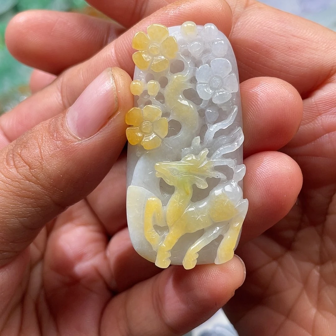 颈饰未镶嵌翡翠翡玉缘翡翠