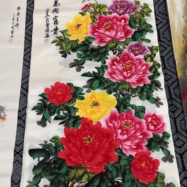 枕书斋画廊的直播间