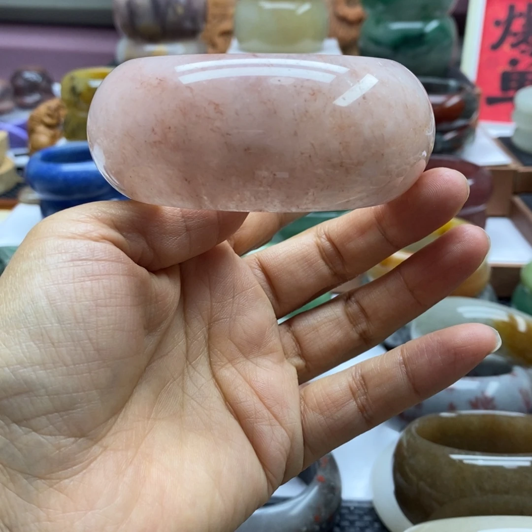 珠***吉石英岩玉手镯未镶嵌