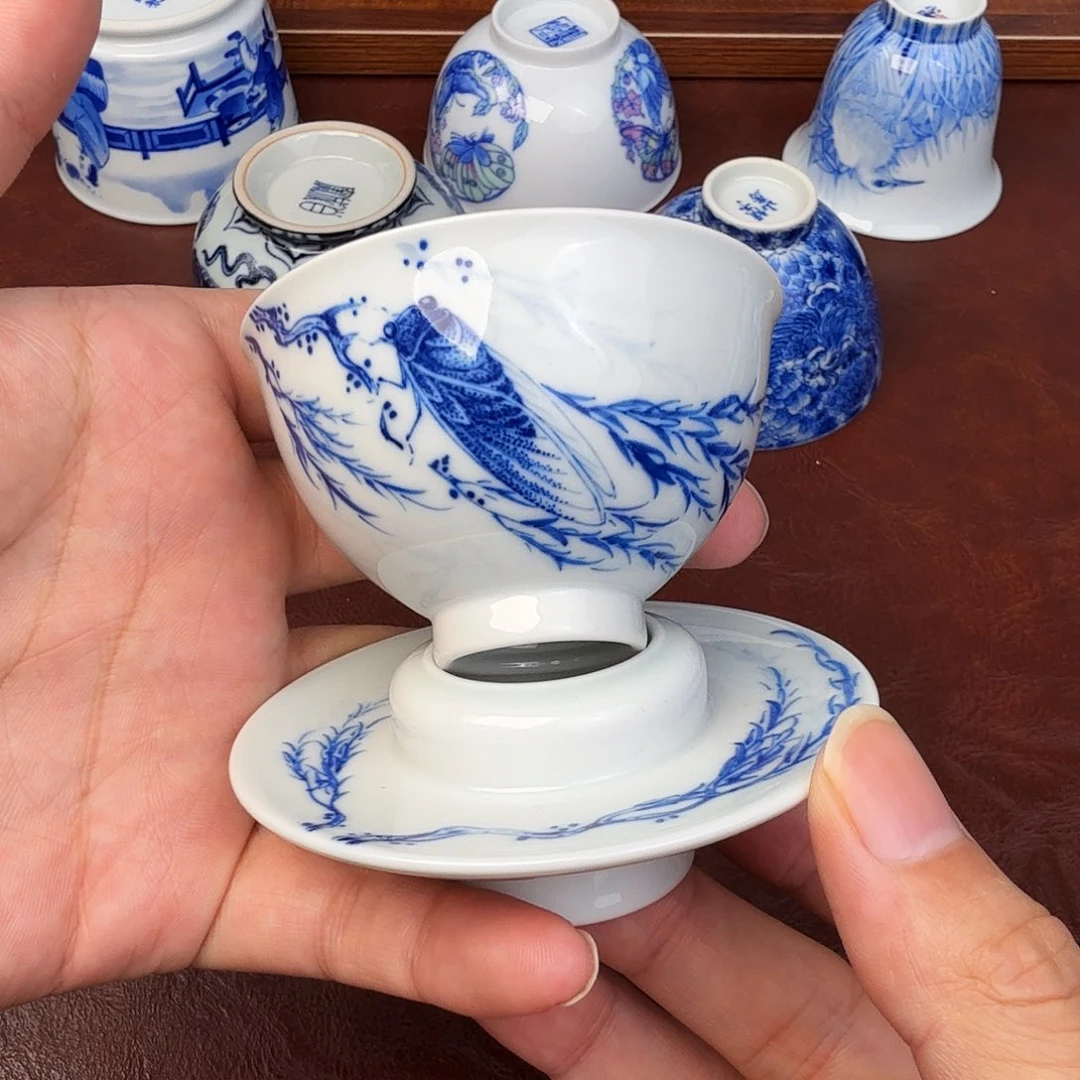 千***户现代景德镇全手工全手绘陶瓷