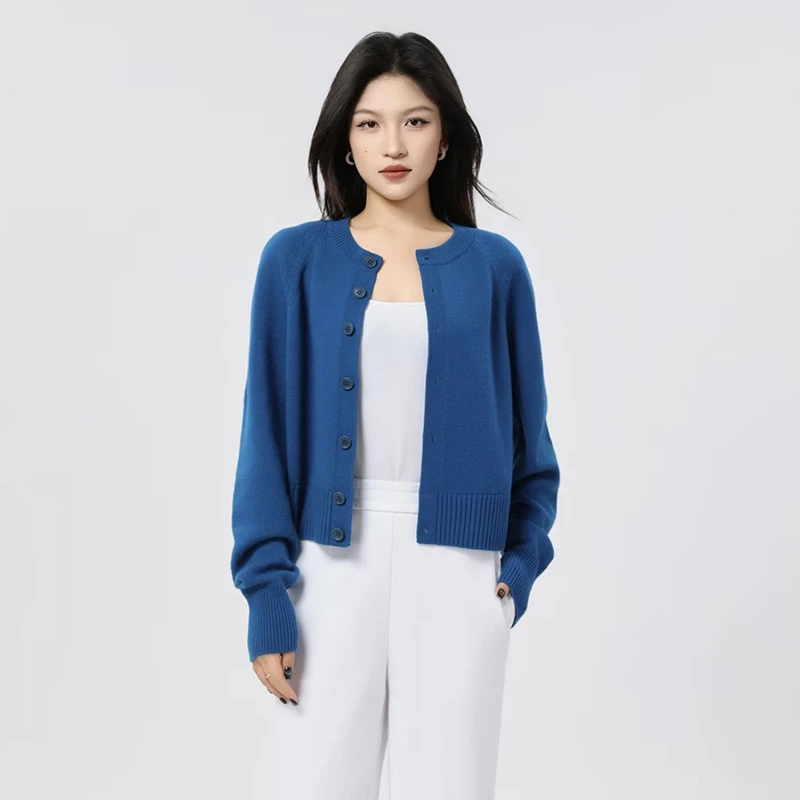 哥弟阿玛施正品2025秋冬新款开衫百搭针织外套毛针织衫女短款上衣