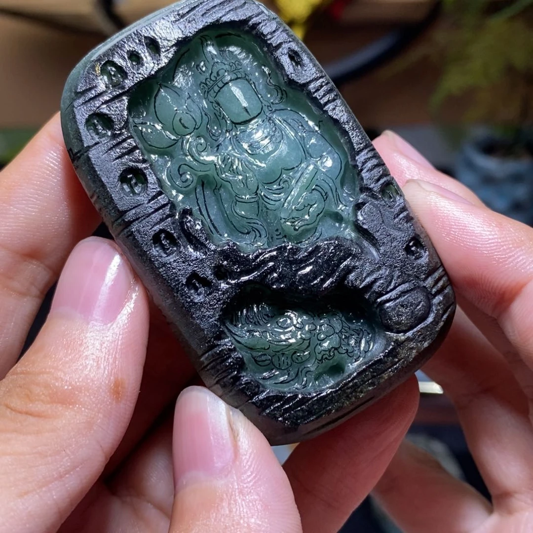 定制翡翠未镶嵌龙*山翡翠