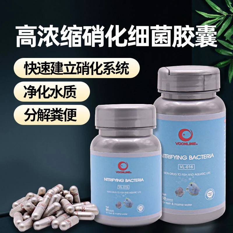 美国沃韦朗硝化细菌鱼缸水族箱硝化菌胶囊活菌水质净化剂消化细菌