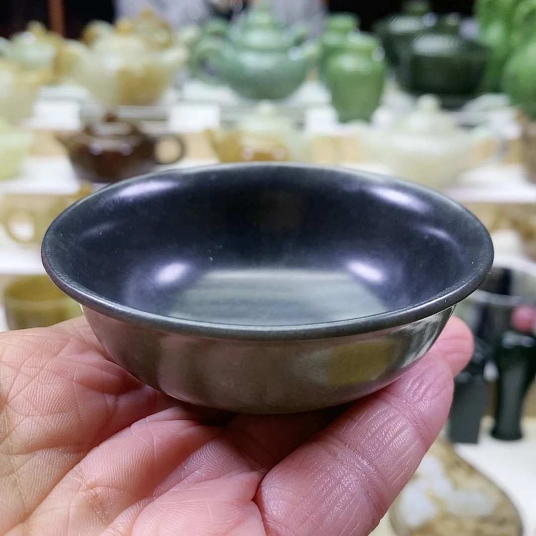 和田玉茶碗未镶嵌75m l