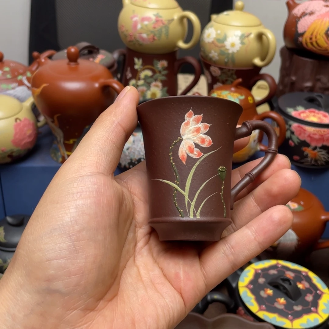 紫砂茶杯紫砂主人杯60cc