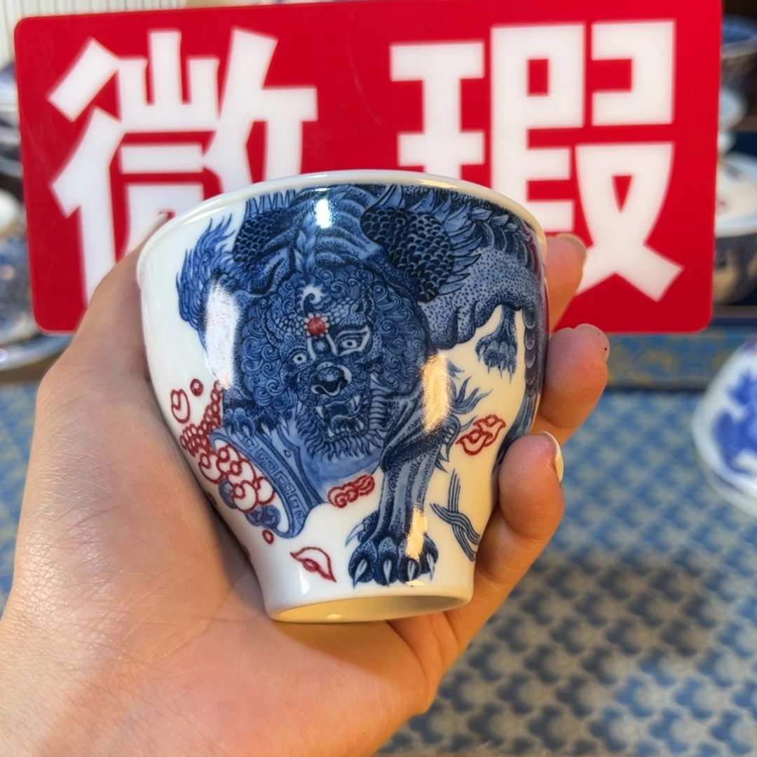 摆件曾*微瑕景德镇陶瓷手工手绘