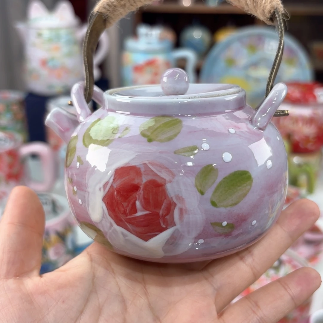 景德镇手绘高温釉下彩陶瓷茶具