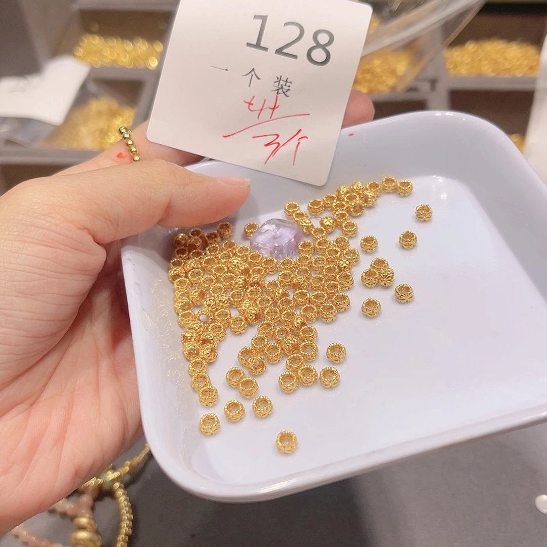 紫晶珠宝半成品银S925镀金镶嵌128