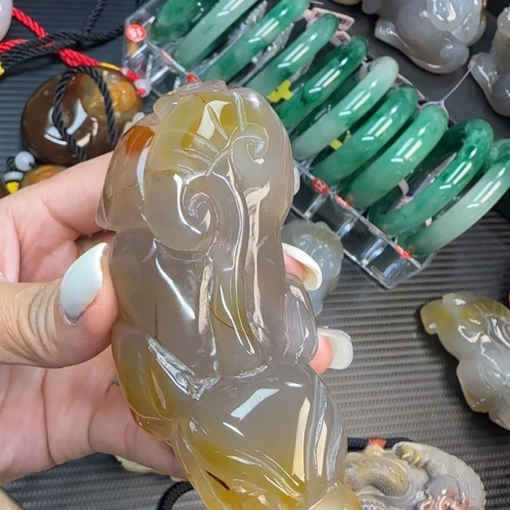 玛瑙/玉髓合金摆件