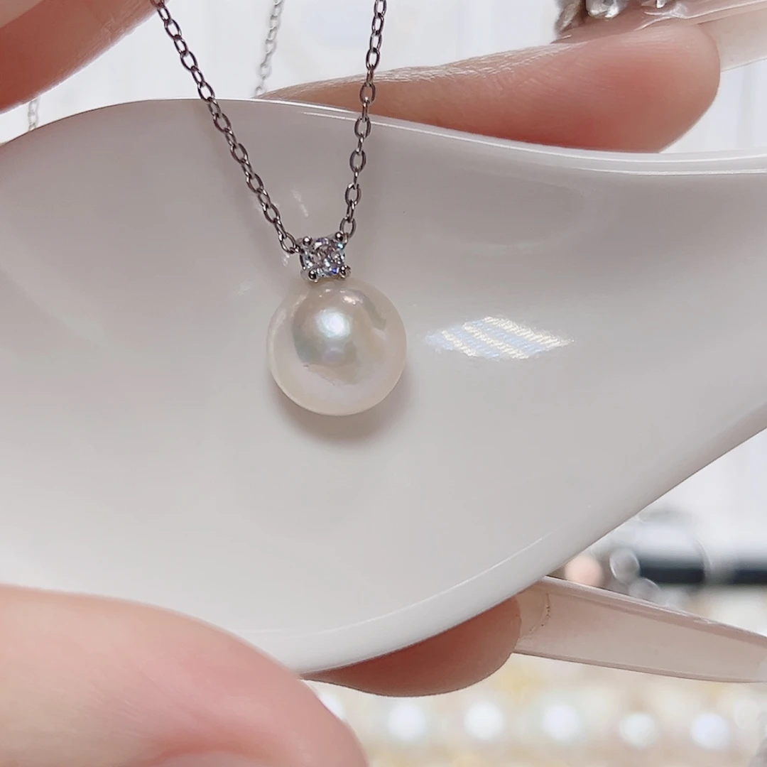 未镶嵌淡水珍珠吊坠(赠链)