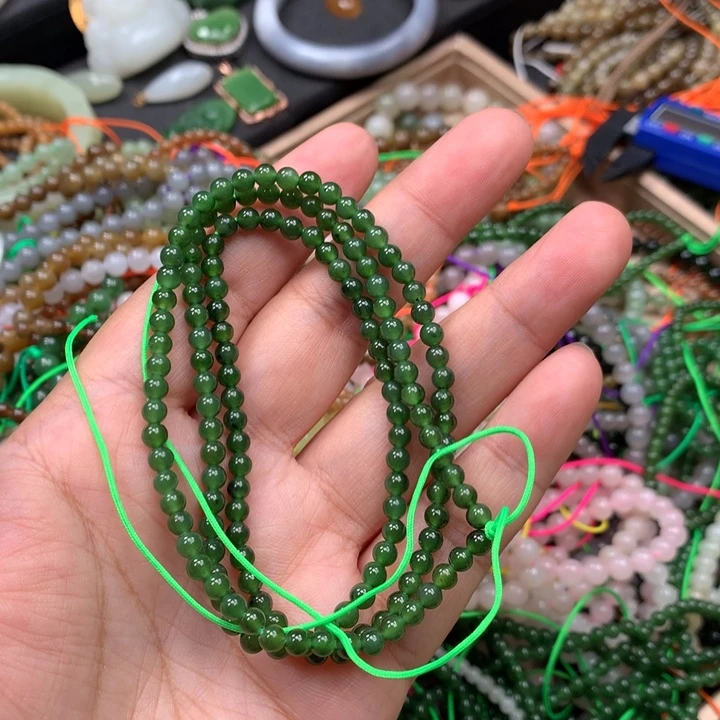 和田玉未镶嵌手链139