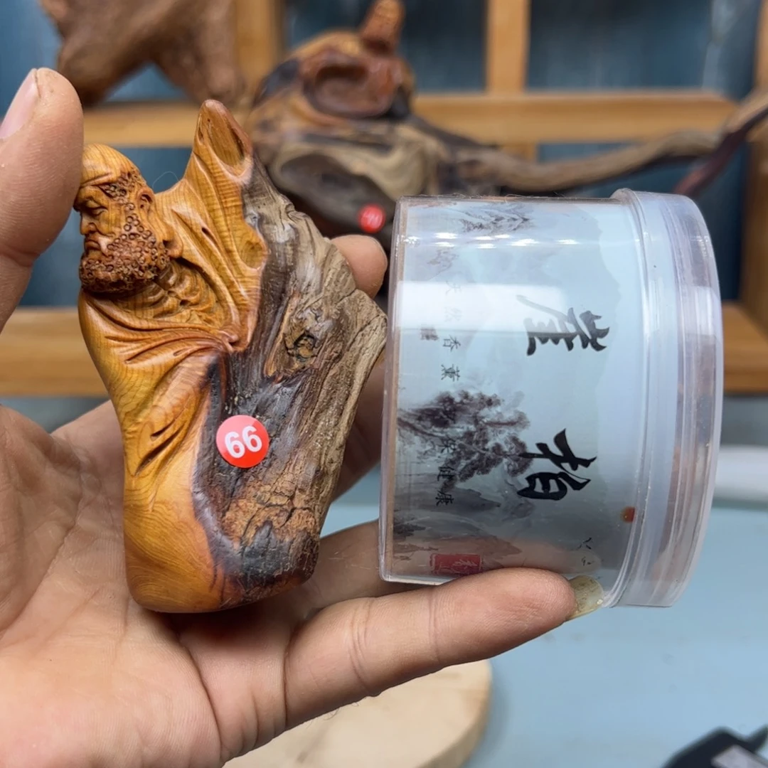 无***子木崖柏木摆件手把件
