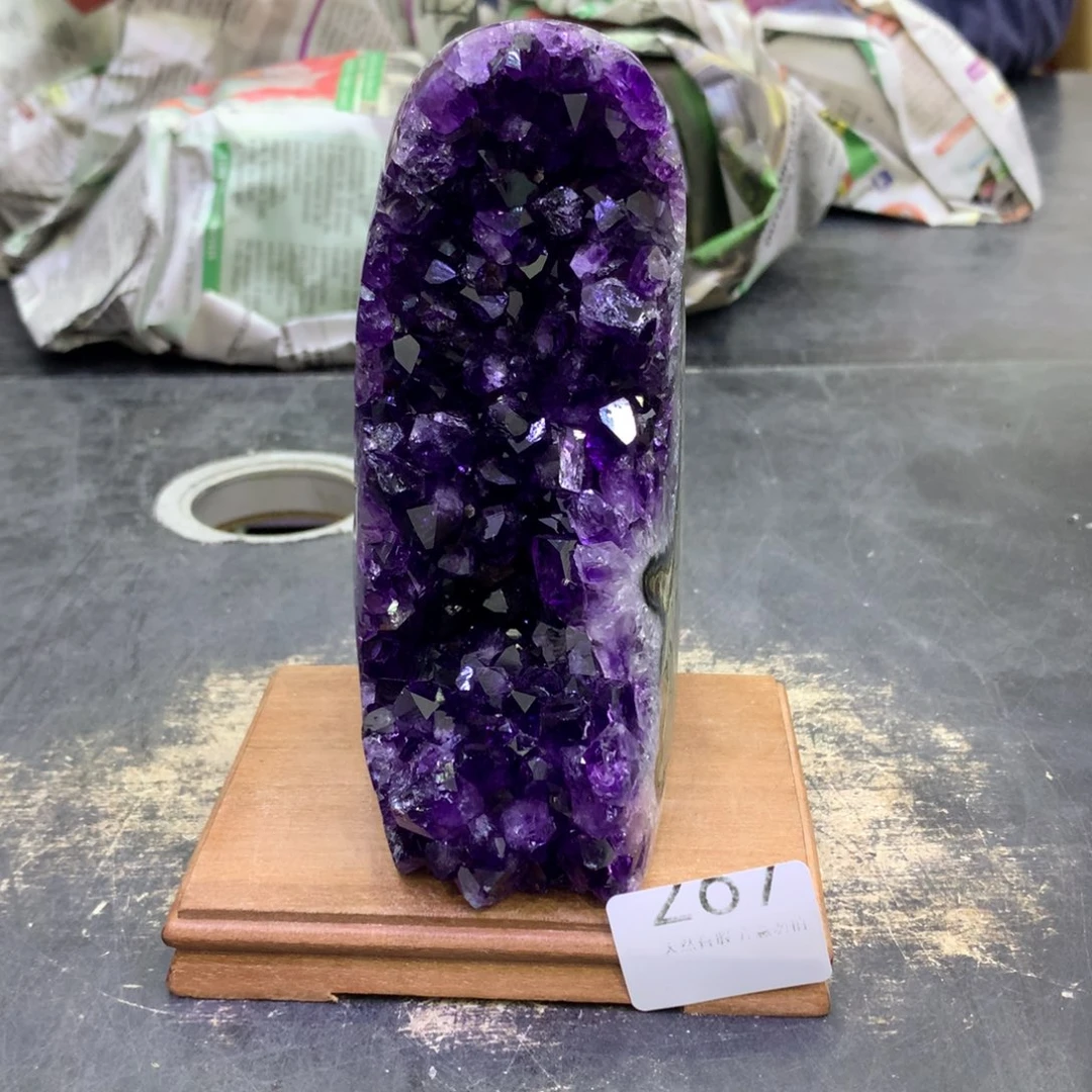 水晶摆件未镶嵌紫晶287