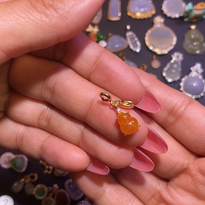 翡翠银S925镶嵌颈饰