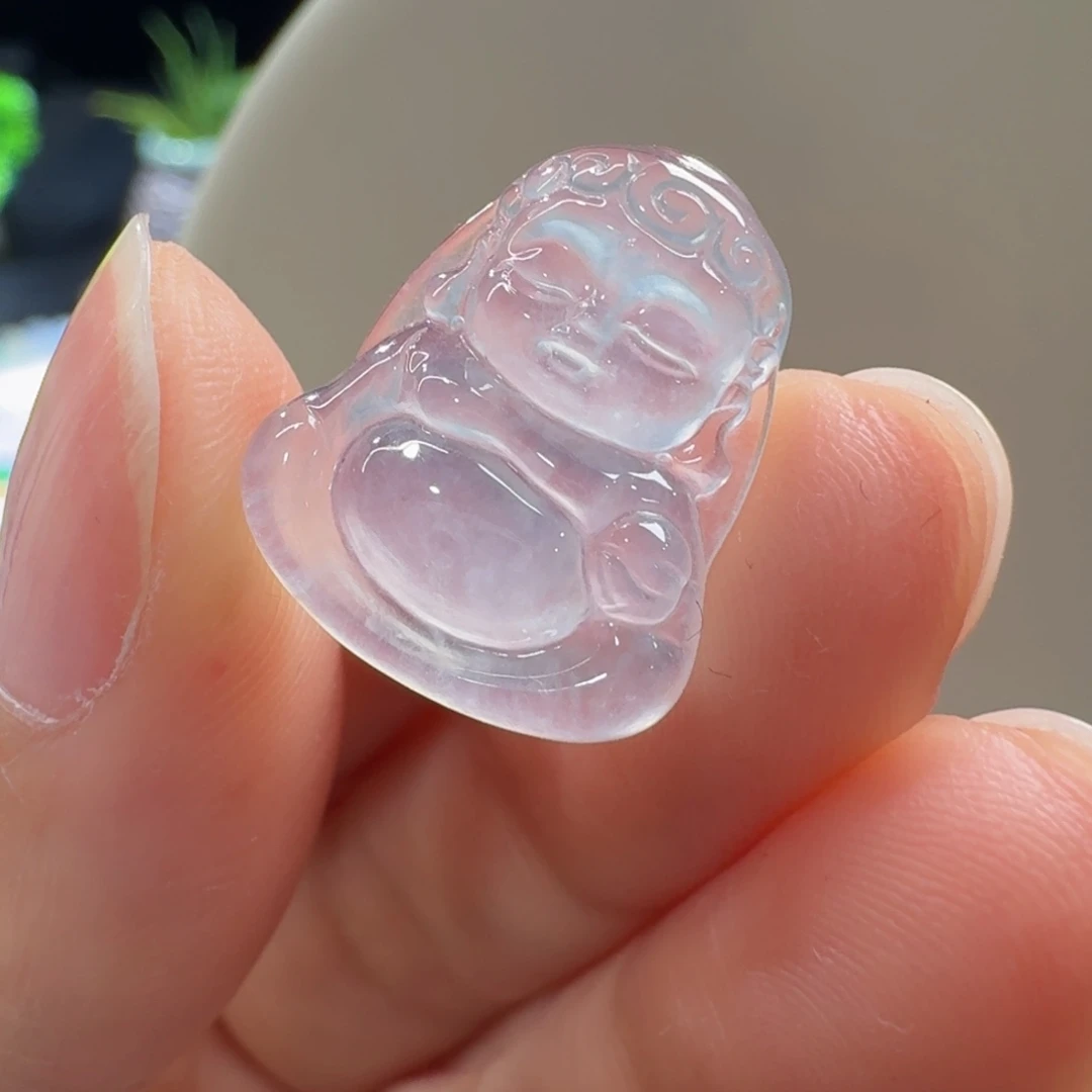 翡翠未镶嵌手链宝宝佛
