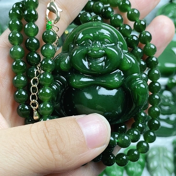 和田玉（碧玉）未镶嵌吊坠(不含链)