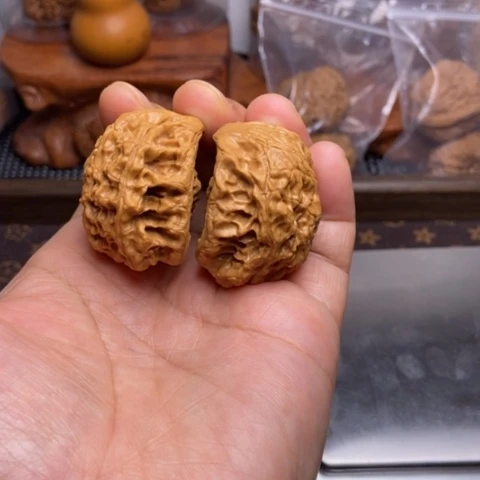 文玩核桃把件蛇头40