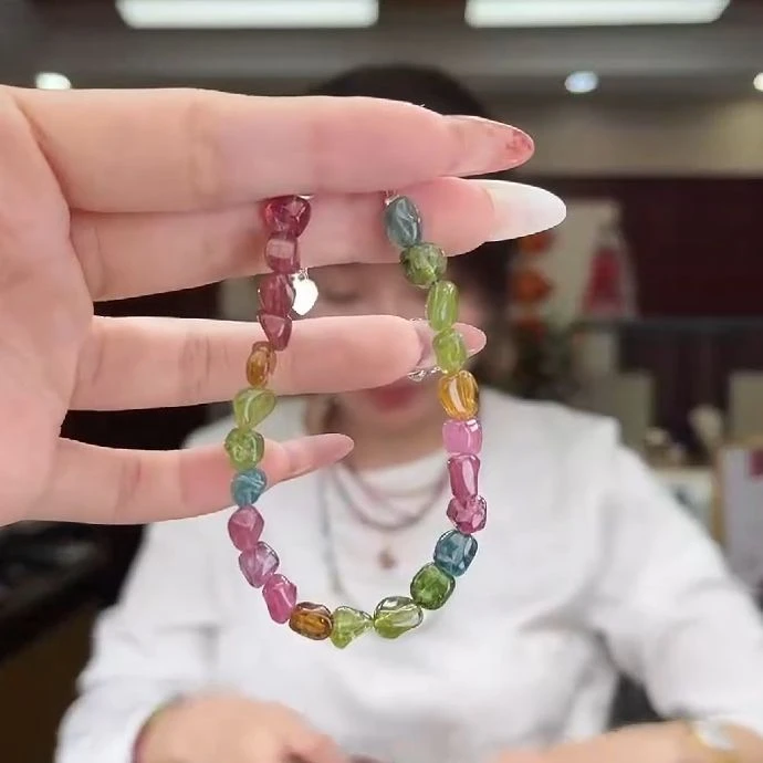 04441917/未镶嵌碧玺手链多样性发货