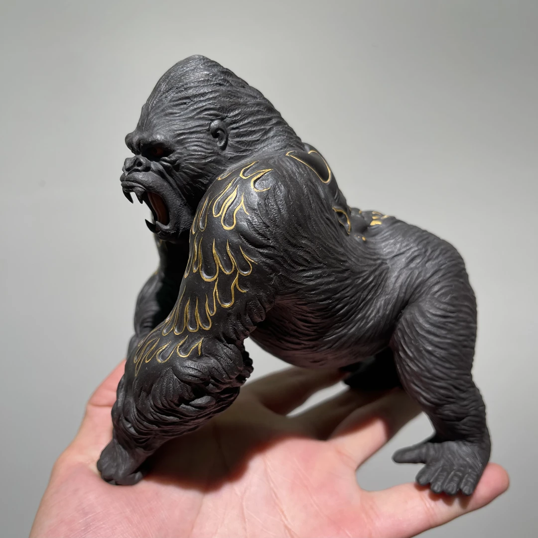 宜兴原矿全手工紫砂茶宠 紫砂金刚茶宠 颜玮紫砂茶宠