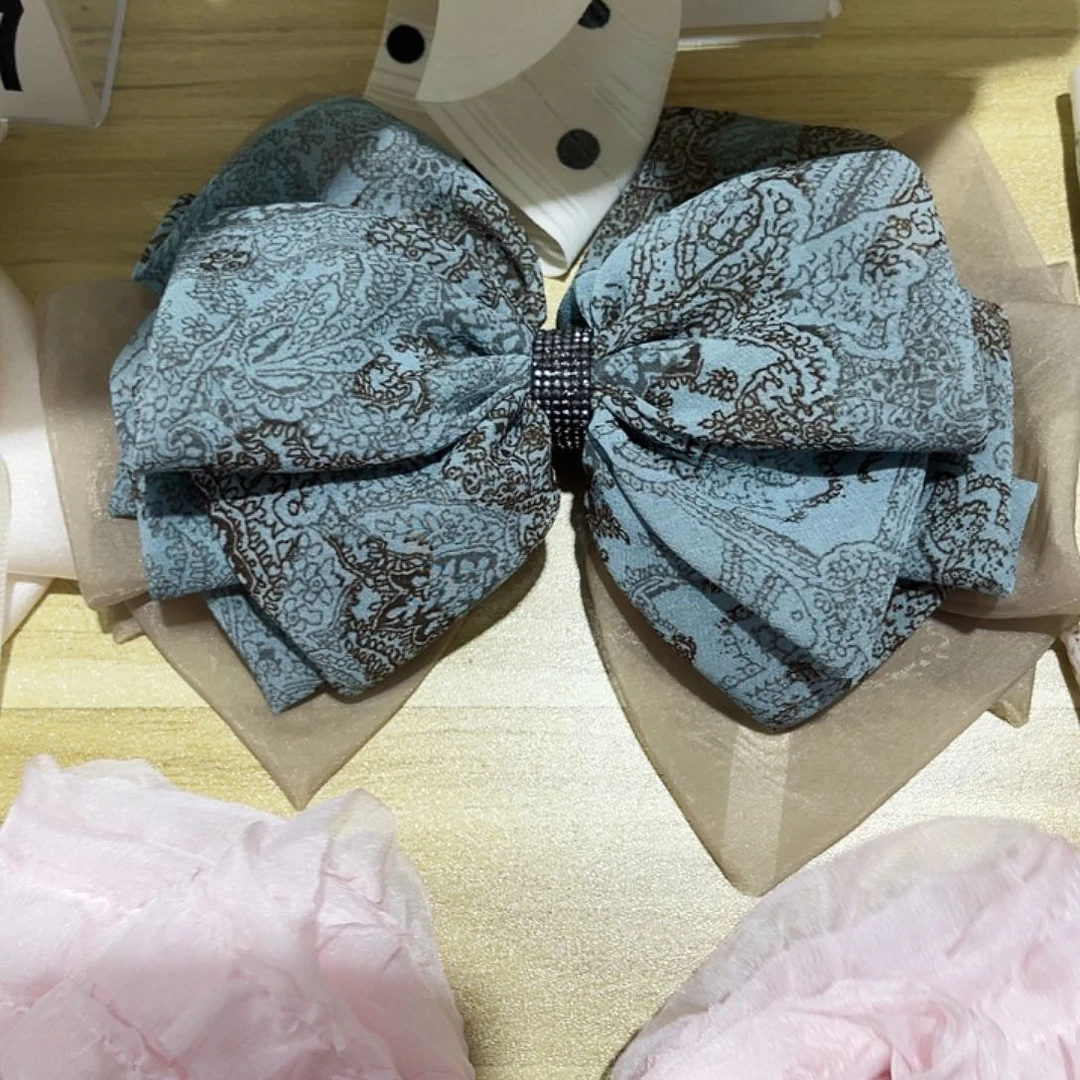 铁合金布艺蝴蝶结发夹