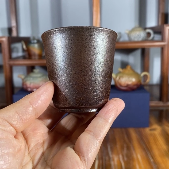 茶杯紫砂100cc主人杯 段泥