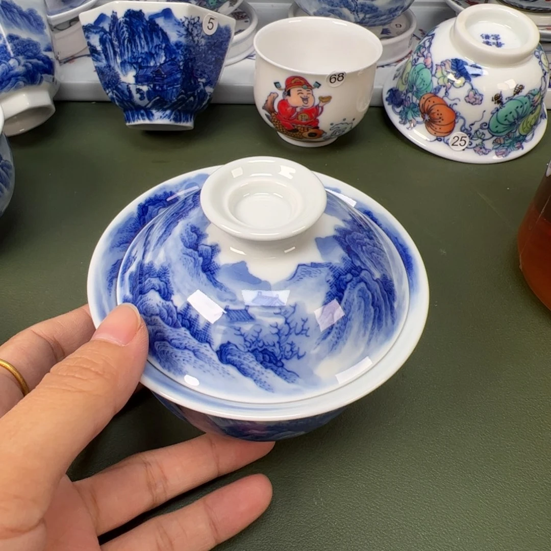 陶瓷景德镇纯手工纯手绘茶具木木6