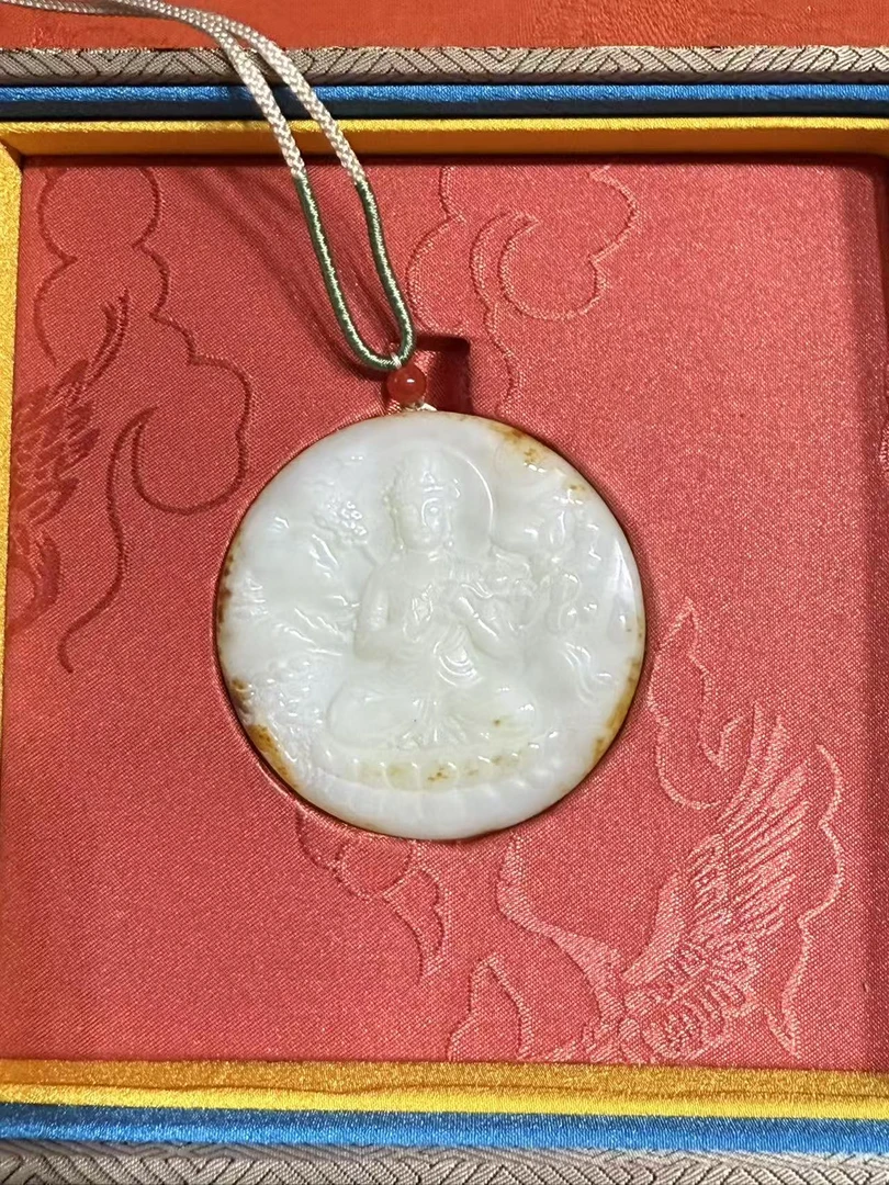 【晋博新物】【玉器】f牌圆把件